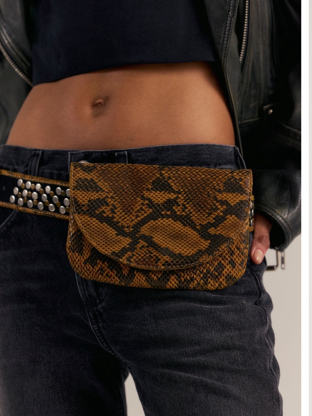 Animal Instinct Pocket Belt, NWT, S/M